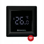 TERMOREGULATOR DOTYKOWY POKOJOWY TERMOFOL TF-H6 WIFI BLACK DO PODŁOGÓWKI łazienka