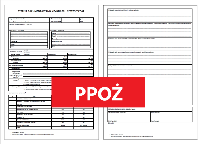 System dokumentowania czynności PPOŻ 2