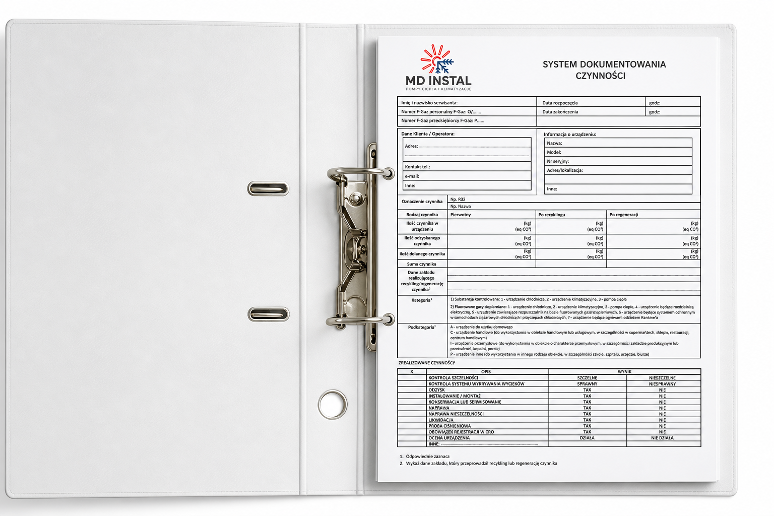 System Dokumentowania Czynności - Procedury Fgaz