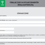 Oświadczenie o wyrażeniu zgody na powiadomienia e-mail od UDT na certyfikat f-gaz firmowy